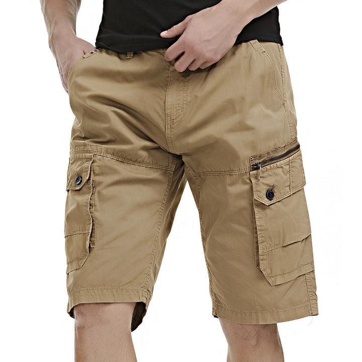 Herren Cargo-Bermudashorts med praktiska sidofickor och justerbar gummiband Mirla-Eva Jonsson