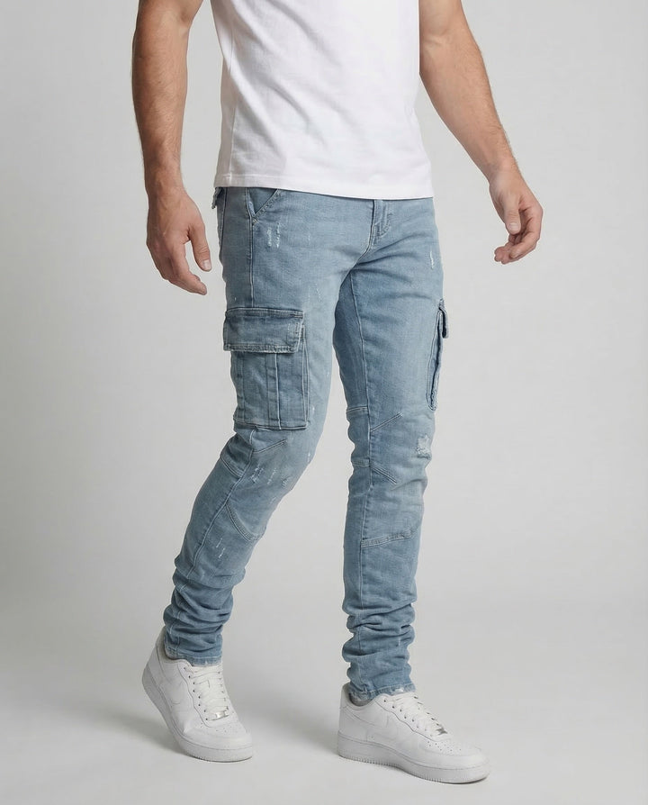 Herren Cargo Byxa Slim-Eva Jonsson