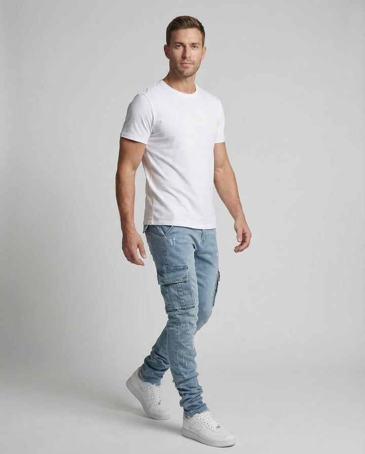 Herren Cargo Byxa Slim-Eva Jonsson