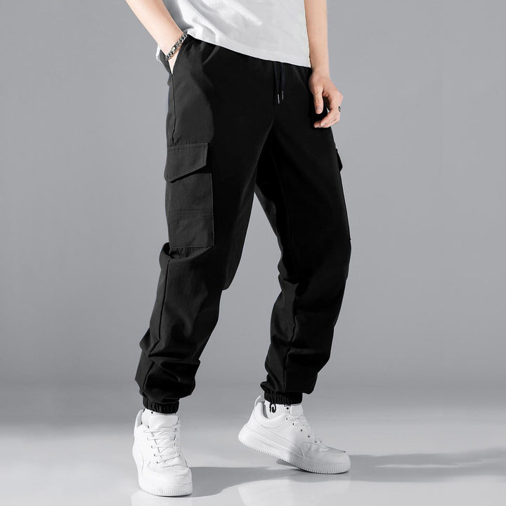 Herren Cargo-Joggingbyxor med elastisk midja och sidofickor Mirla-Eva Jonsson