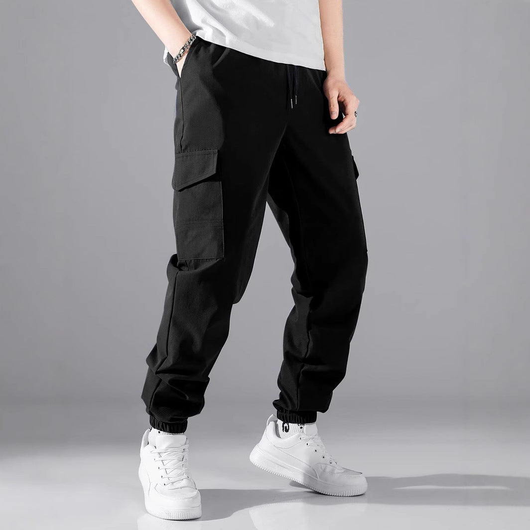 Herren Cargo-Joggingbyxor med elastisk midja och sidofickor Mirla-Eva Jonsson