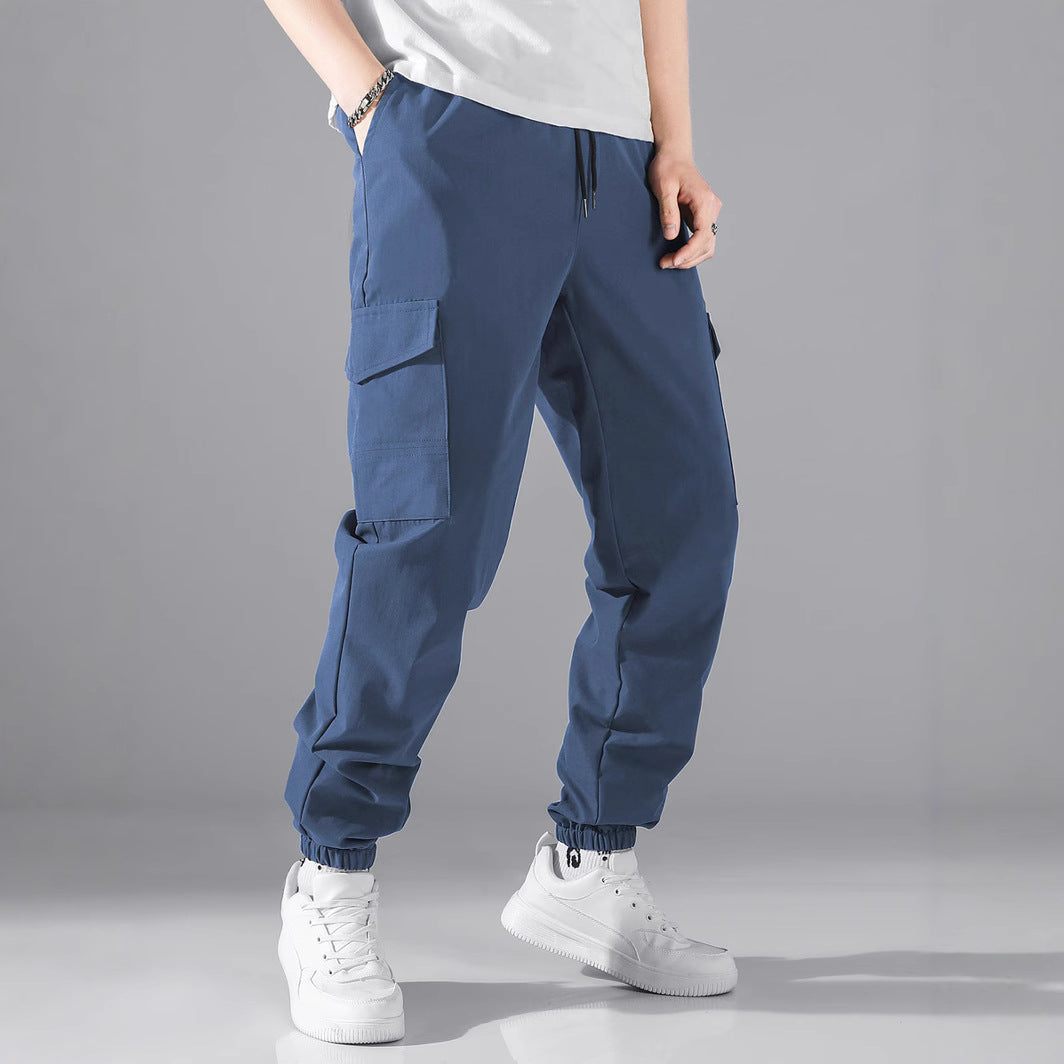 Herren Cargo-Joggingbyxor med elastisk midja och sidofickor Mirla-Eva Jonsson