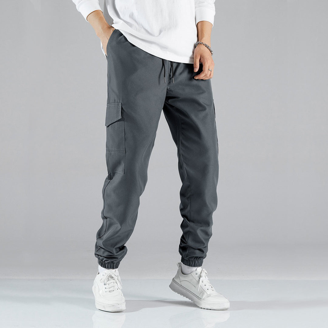 Herren Cargo-Joggingbyxor med elastisk midja och sidofickor Mirla-Eva Jonsson