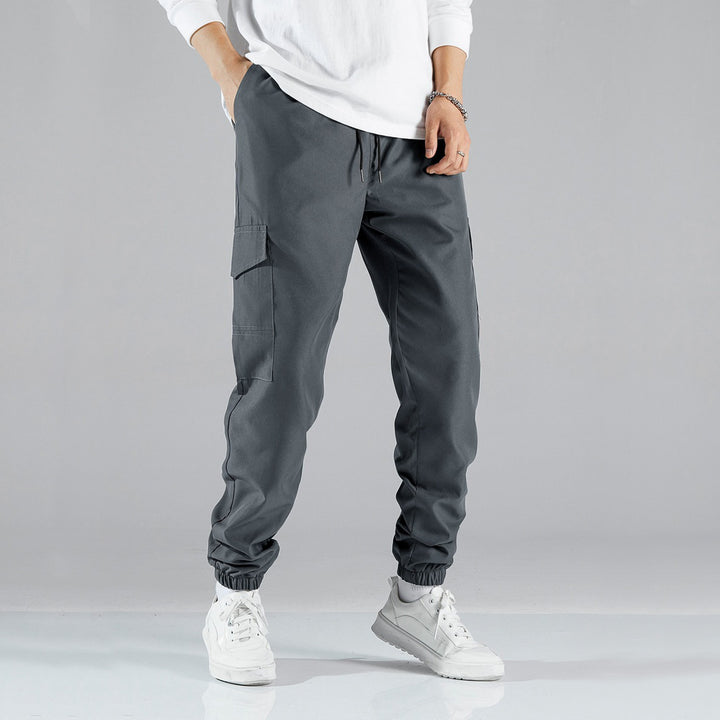 Herren Cargo-Joggingbyxor med elastisk midja och sidofickor Mirla-Eva Jonsson