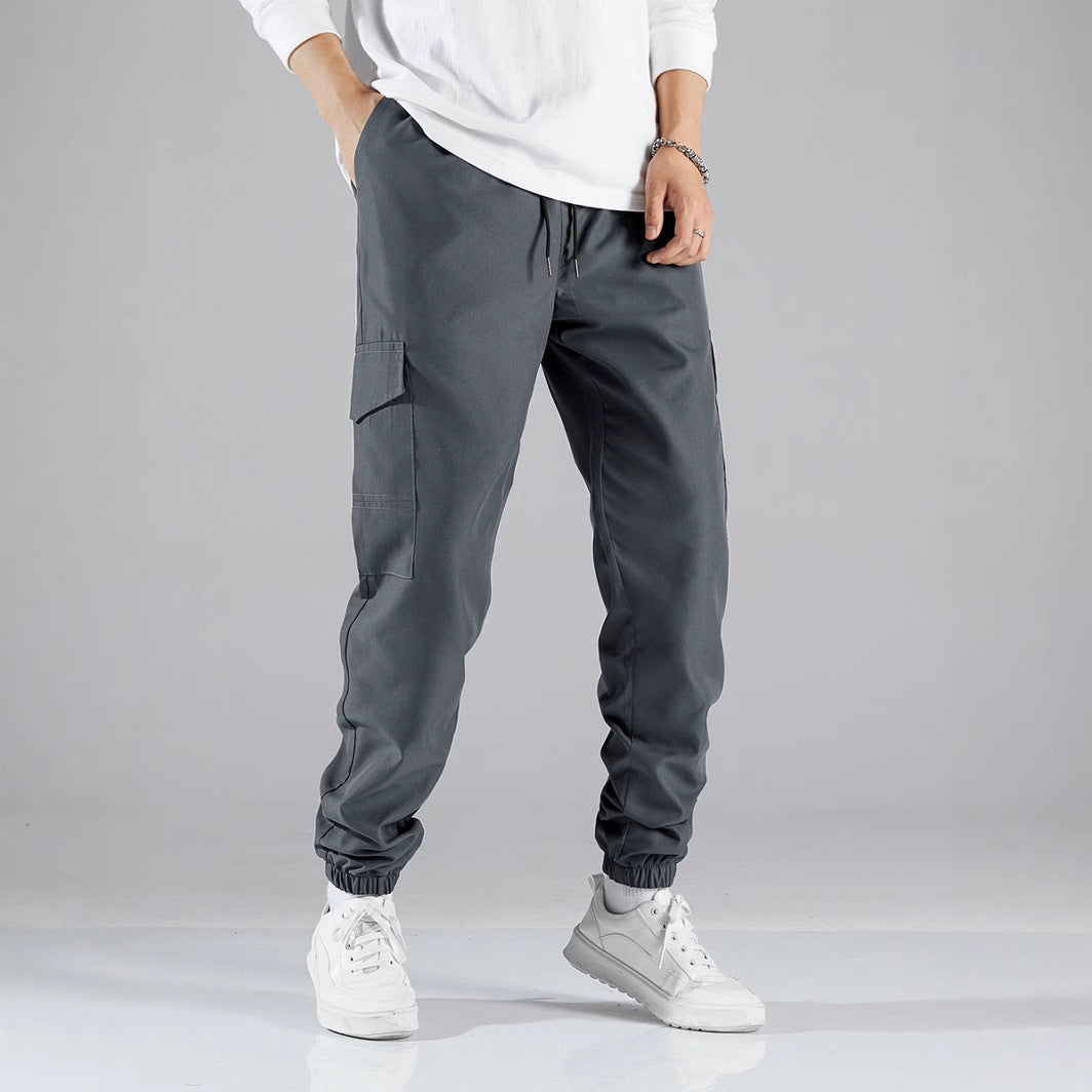 Herren Cargo-Joggingbyxor med elastisk midja och sidofickor Mirla-Eva Jonsson