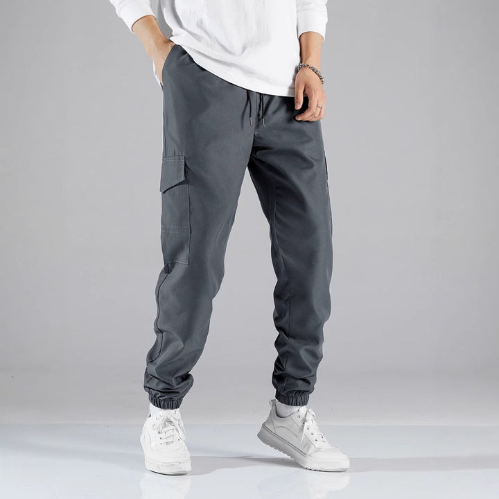 Herren Cargo-Joggingbyxor med elastisk midja och sidofickor Mirla-Eva Jonsson
