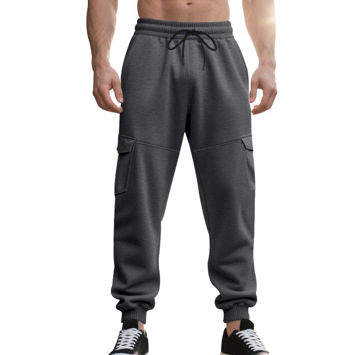 Herren Cargo-Joggingbyxor med funktionella fickor och elastisk midja Mirla-Eva Jonsson