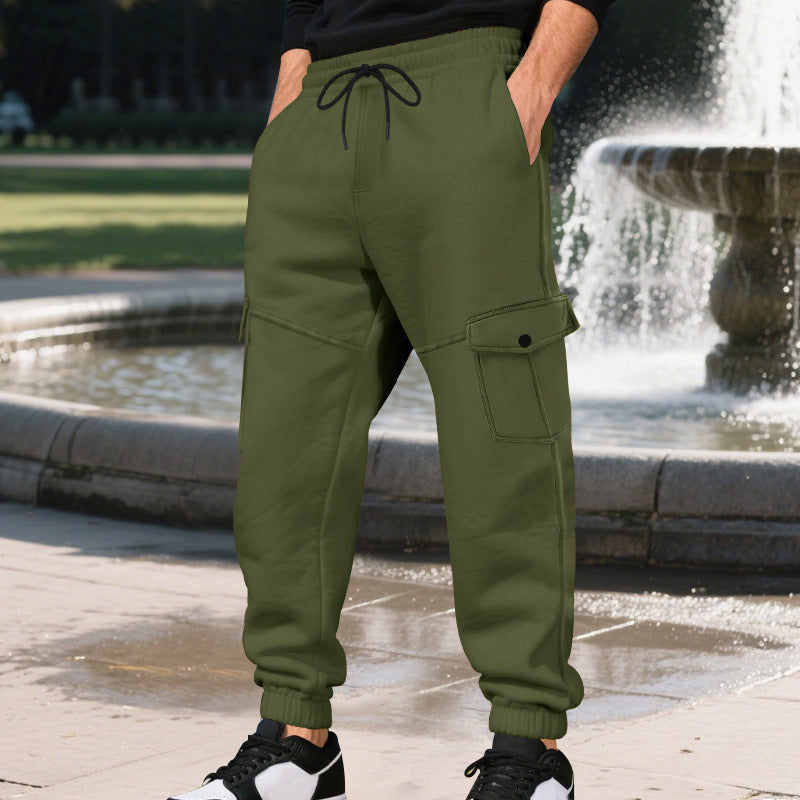 Herren Cargo-Joggingbyxor med funktionella fickor och elastisk midja Mirla-Eva Jonsson