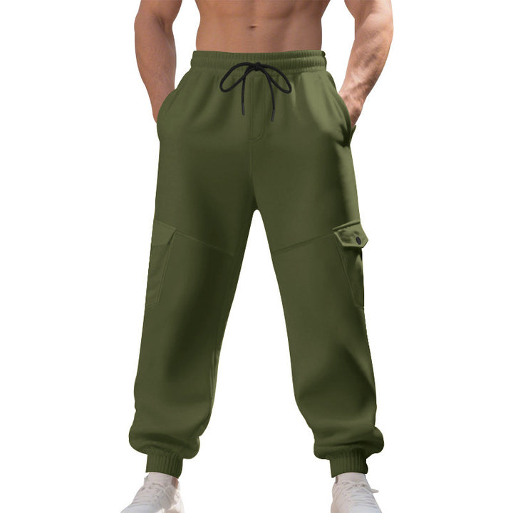 Herren Cargo-Joggingbyxor med funktionella fickor och elastisk midja Mirla-Eva Jonsson