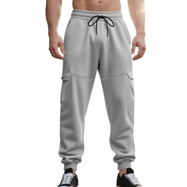 Herren Cargo-Joggingbyxor med funktionella fickor och elastisk midja Mirla-Eva Jonsson