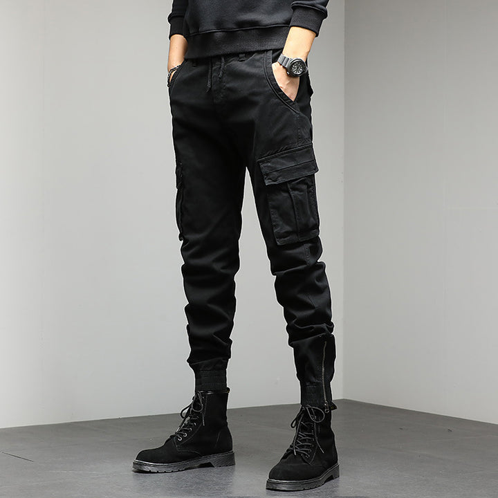 Herren Cargo-bukser med elastisk linning og praktiske sidelommer Eva Jonsson-Eva Jonsson