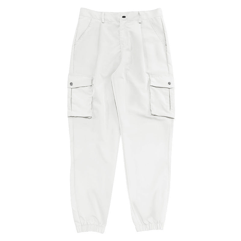 Herren Cargo-byxor med elastisk midja och praktiska utility-fickor Eva Jonsson-Eva Jonsson