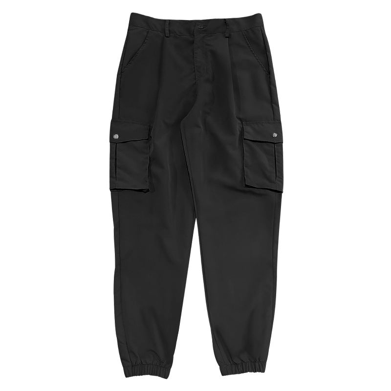 Herren Cargo-byxor med elastisk midja och praktiska utility-fickor Eva Jonsson-Eva Jonsson
