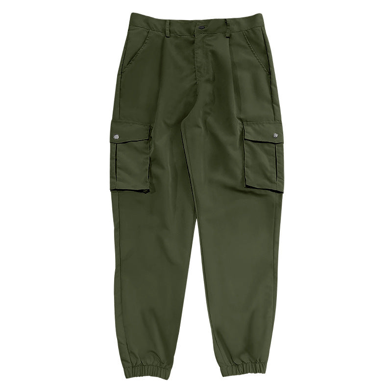 Herren Cargo-byxor med elastisk midja och praktiska utility-fickor Eva Jonsson-Eva Jonsson