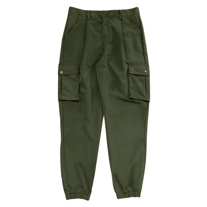 Herren Cargo-byxor med elastisk midja och praktiska utility-fickor Eva Jonsson-Eva Jonsson