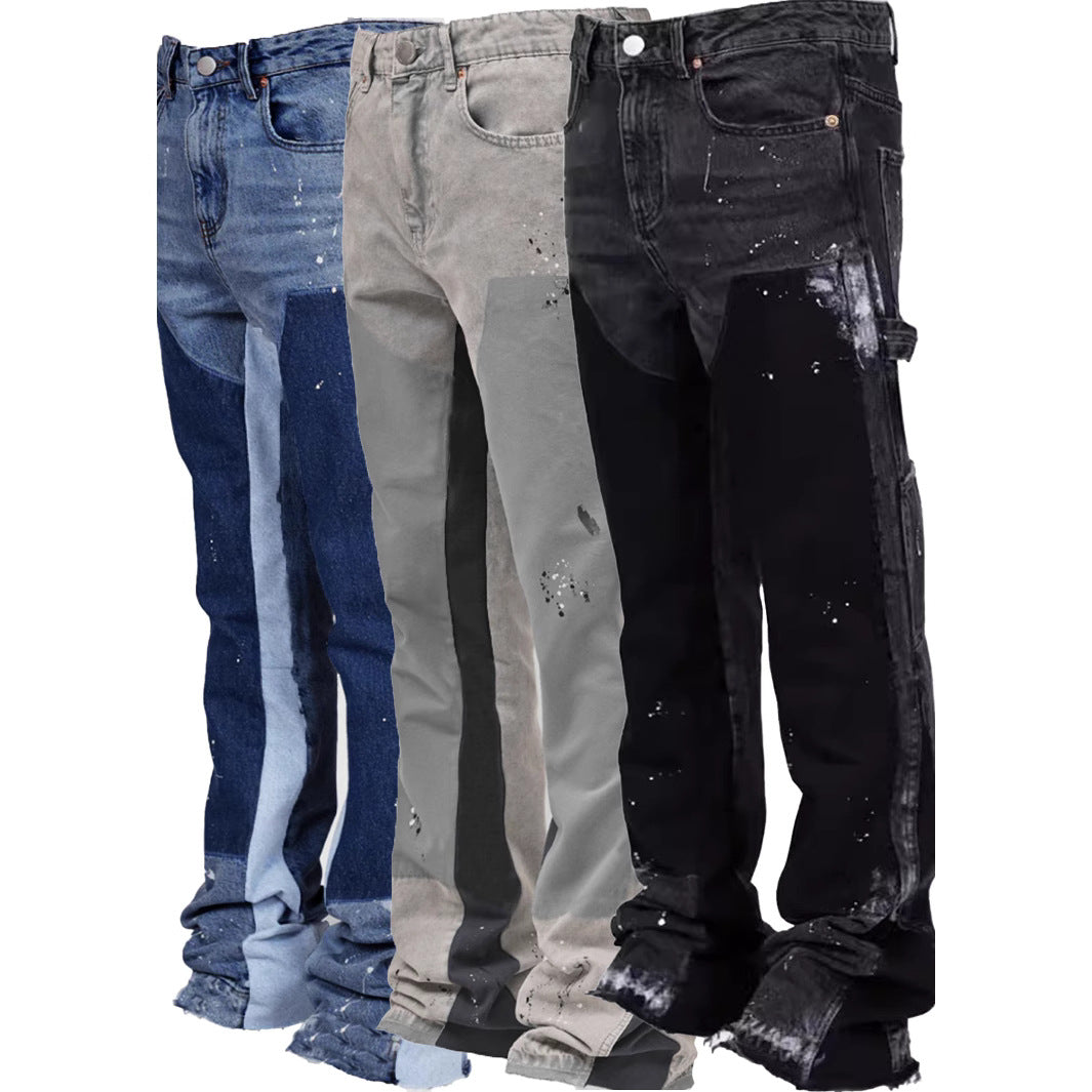 Herren Cargo-jeans med unika tvättar och praktiska fickor Mirla-Eva Jonsson