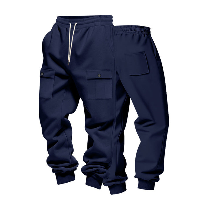 Herren Cargo-joggingbyxor med elastisk midja och djupa fickor Mirla-Eva Jonsson