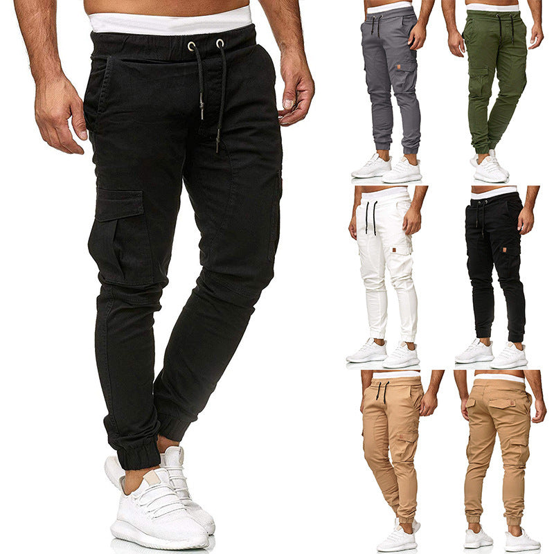 Herren Cargo-joggingbyxor med elastisk midja och praktiska fickor Mirla-Eva Jonsson