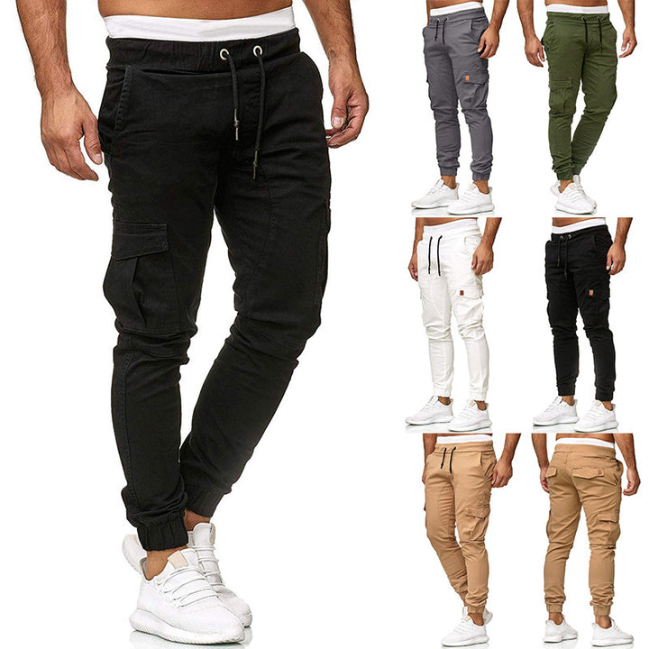 Herren Cargo-joggingbyxor med elastisk midja och praktiska fickor Mirla-Eva Jonsson
