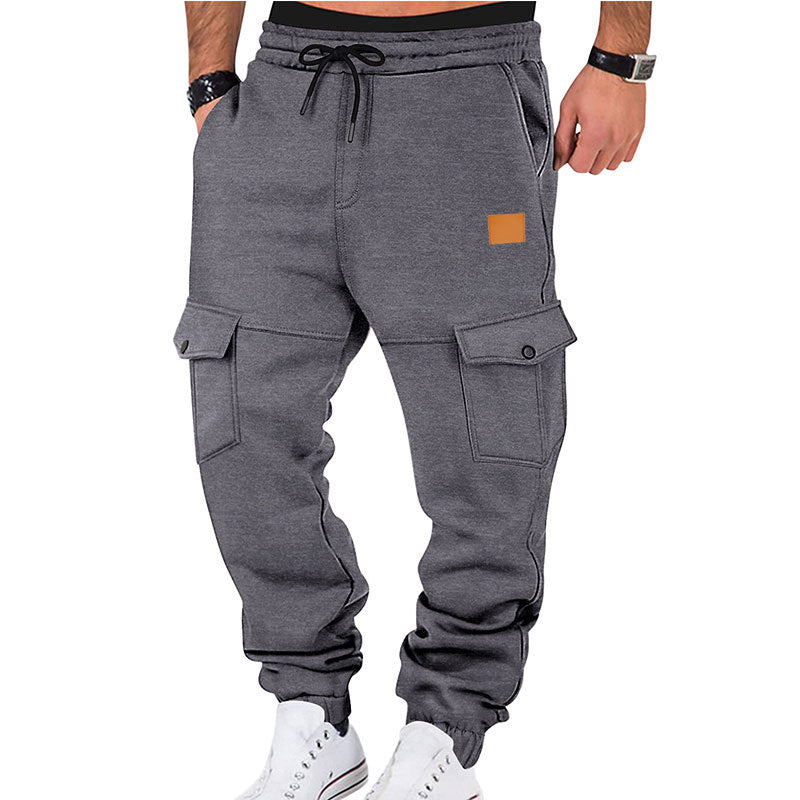 Herren Cargo-joggingbyxor med elastisk midja och praktiska fickor Mirla-Eva Jonsson