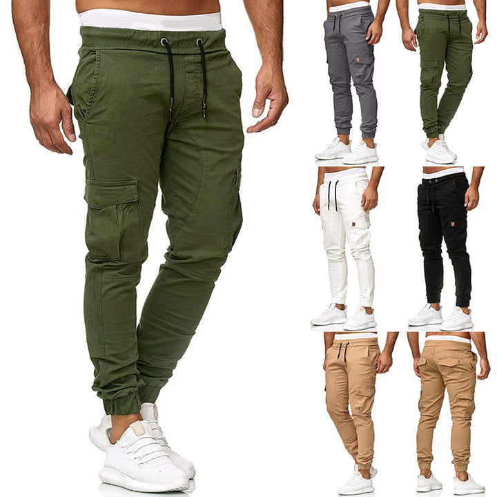 Herren Cargo-joggingbyxor med elastisk midja och praktiska fickor Mirla-Eva Jonsson