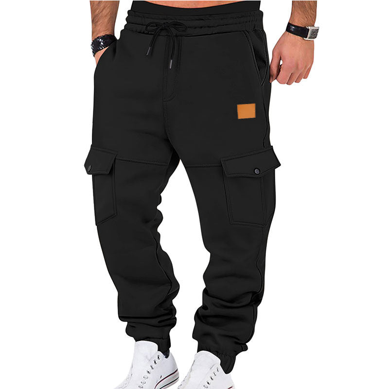 Herren Cargo-joggingbyxor med elastisk midja och praktiska fickor Mirla-Eva Jonsson