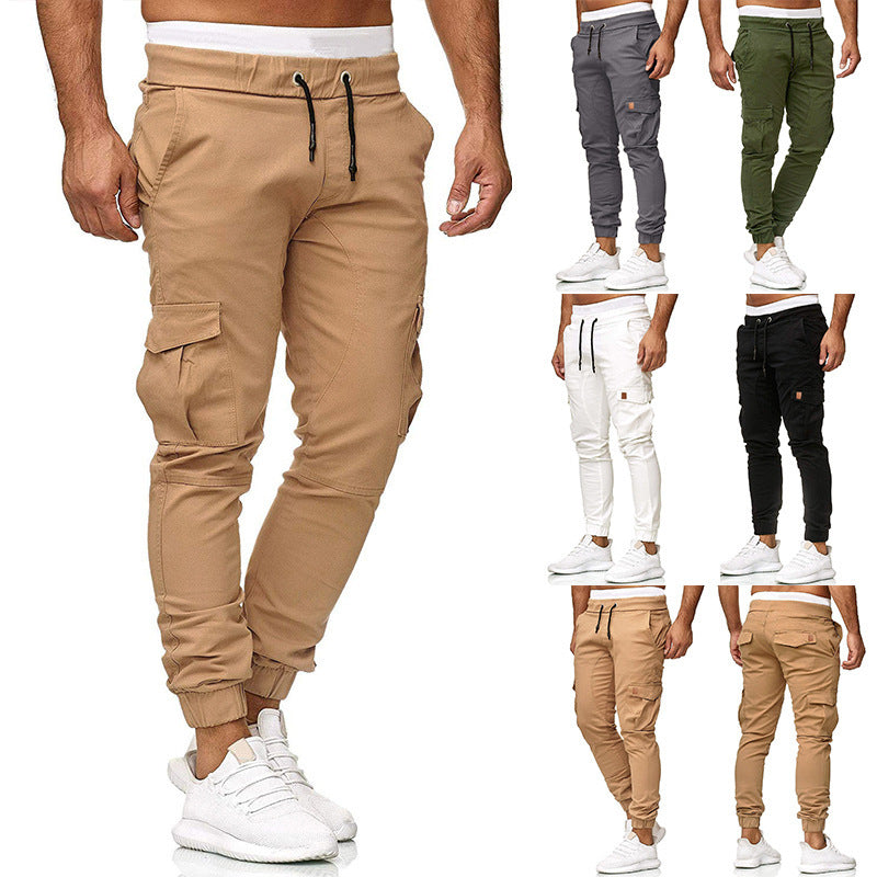 Herren Cargo-joggingbyxor med elastisk midja och praktiska fickor Mirla-Eva Jonsson