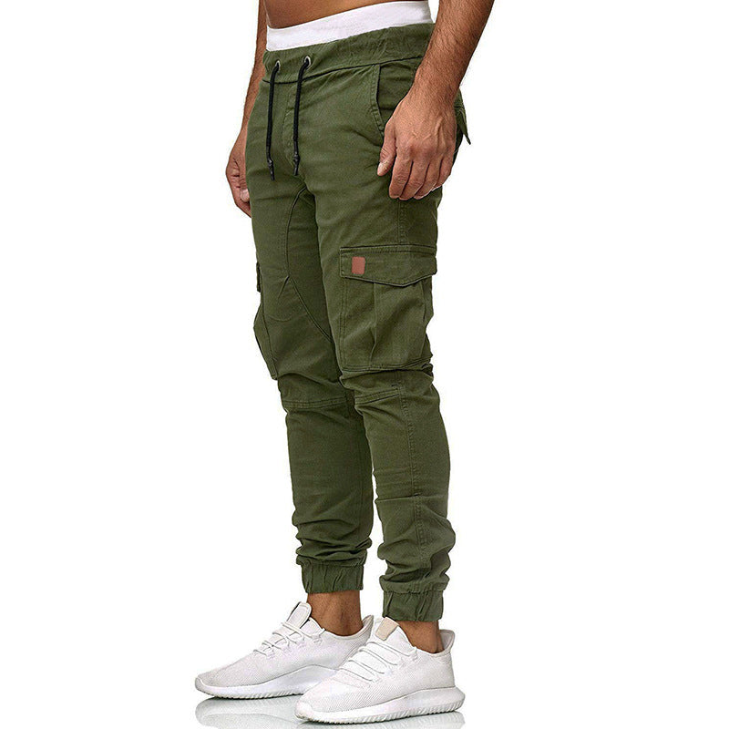 Herren Cargo-joggingbyxor med elastisk midja och praktiska sidofickor Mirla-Eva Jonsson