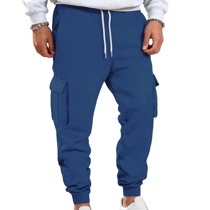 Herren Cargo-joggingbyxor med elastisk midja och praktiska sidofickor Mirla-Eva Jonsson