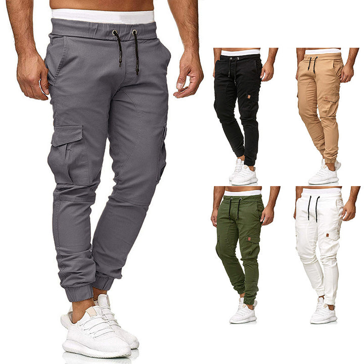 Herren Cargo-joggingbyxor med elastisk midja och praktiska sidofickor Mirla-Eva Jonsson