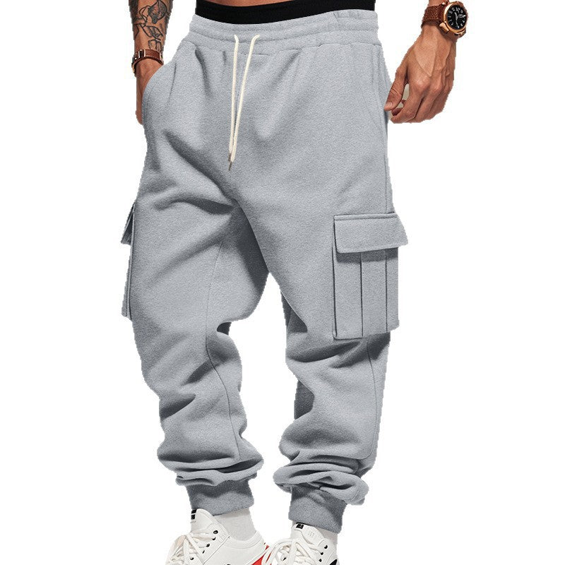 Herren Cargo-joggingbyxor med praktiska sidofickor och elastisk midja Mirla-Eva Jonsson