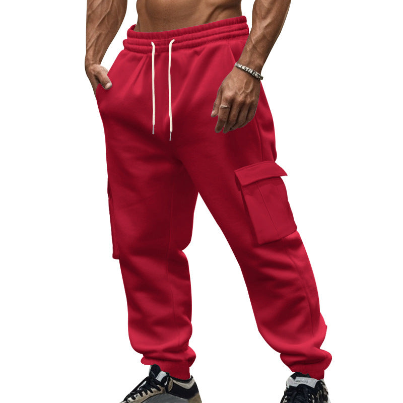 Herren Cargo-joggingbyxor med sidofickor och elastisk midja Mirla-Eva Jonsson
