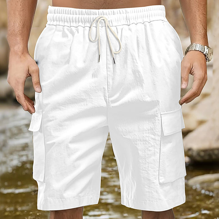Herren Cargo-shorts med praktiska sidofickor och elastisk midja Mirla-Eva Jonsson