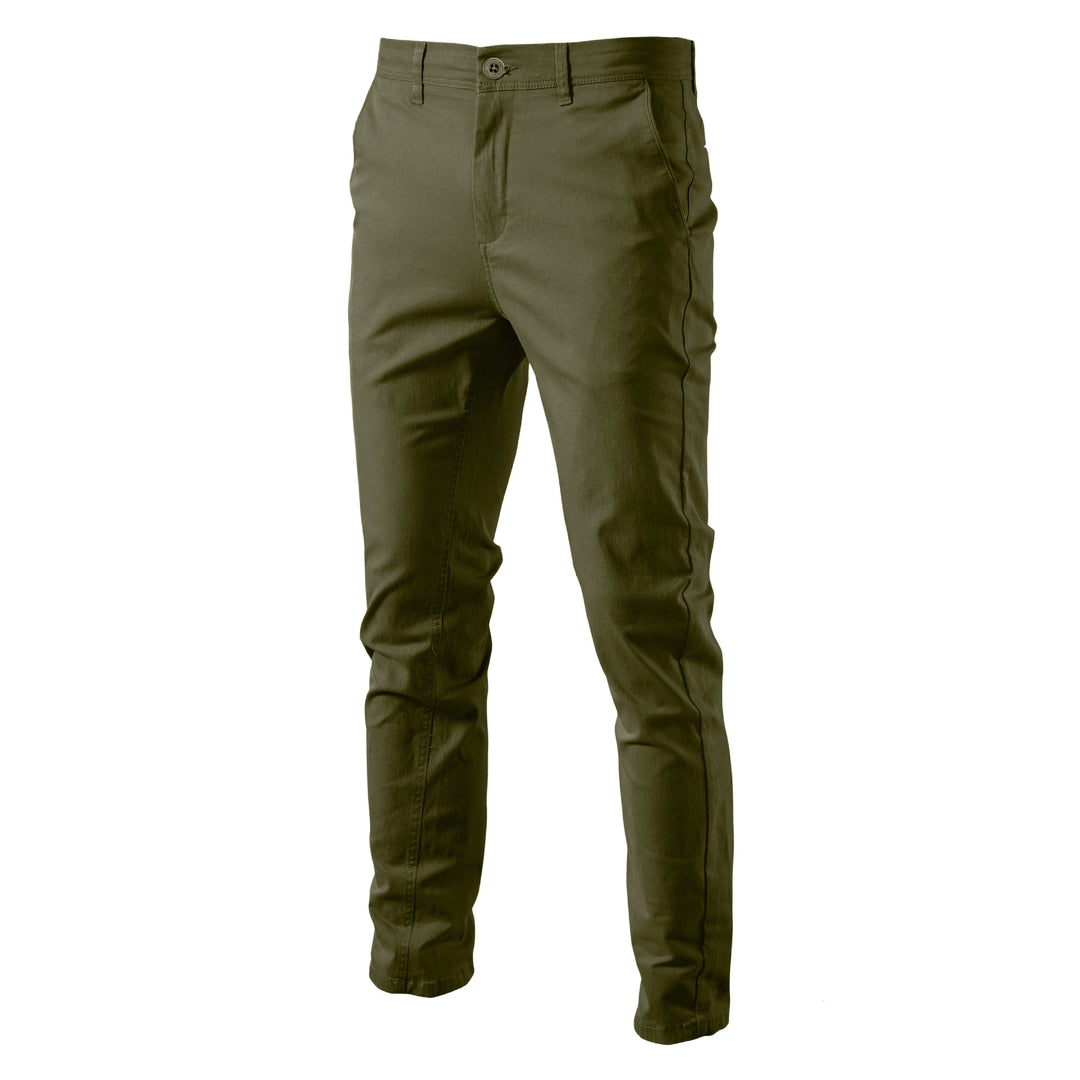 Herren Chino-byxor med smal passform och elastisk midja Mirla-Eva Jonsson
