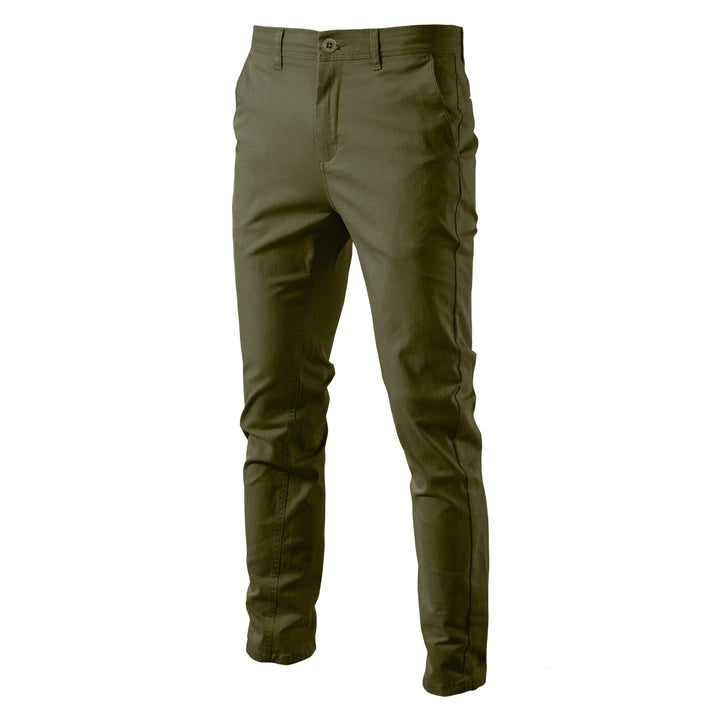Herren Chino-byxor med smal passform och elastisk midja Mirla-Eva Jonsson