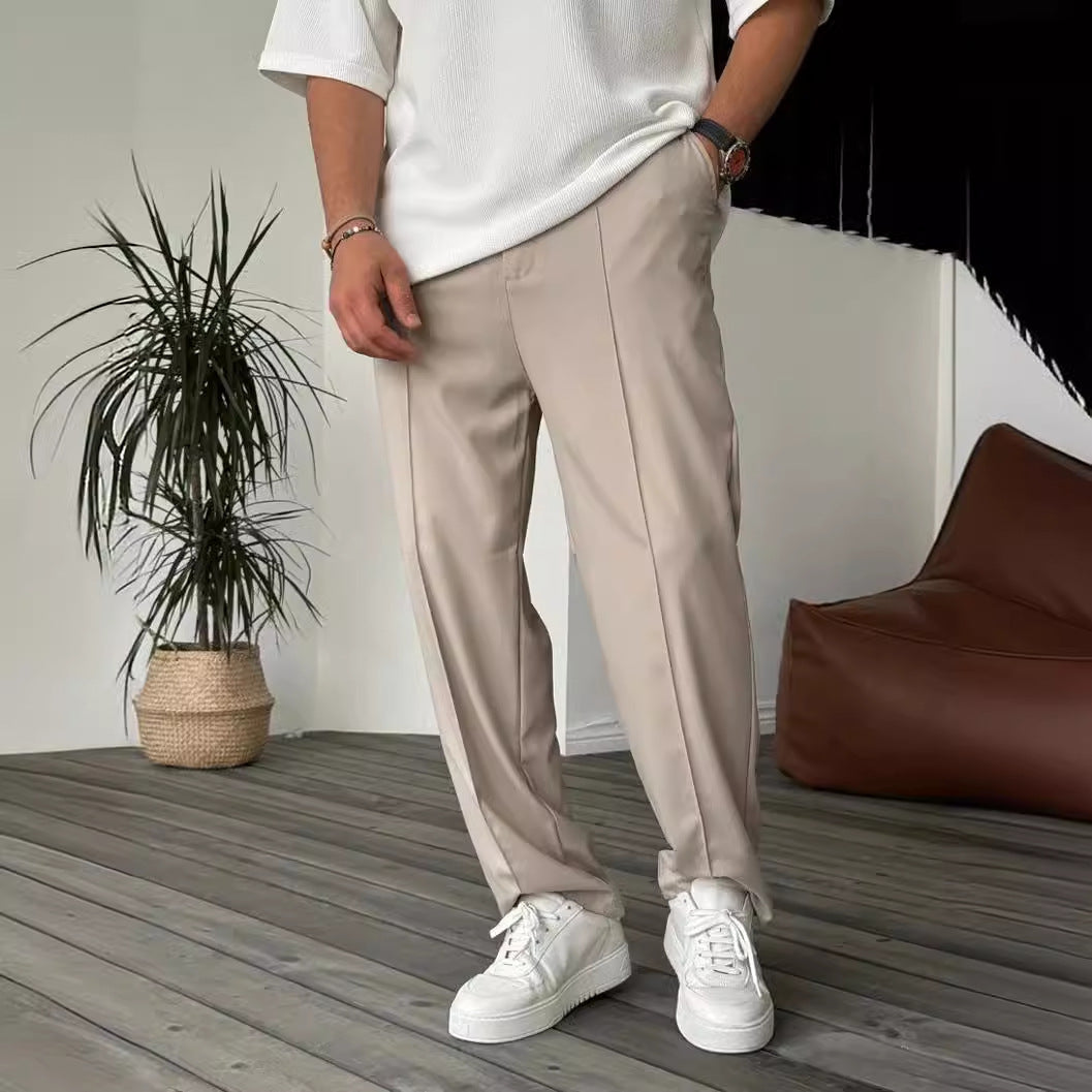 Herren Eleganta och Bekväma Chino-byxor med Fickor Mirla-Eva Jonsson