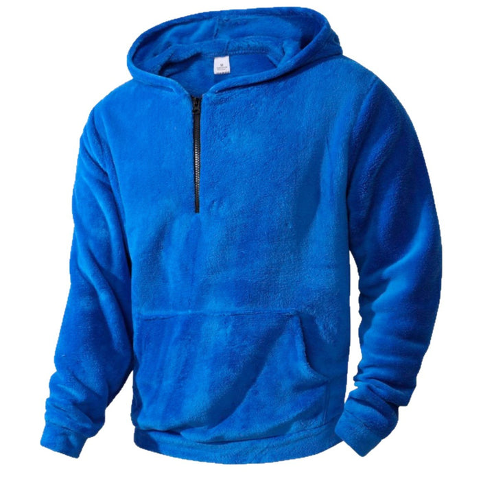 Herren Fleece-Hoodie med innovativ kort dragkedja Mirla-Eva Jonsson