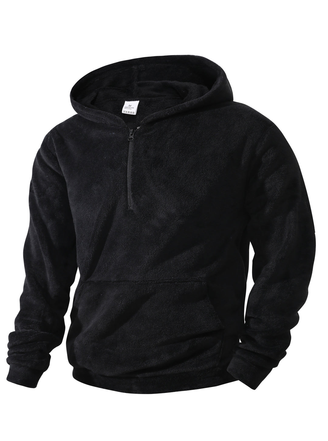 Herren Fleece-Hoodie med innovativ kort dragkedja Mirla-Eva Jonsson
