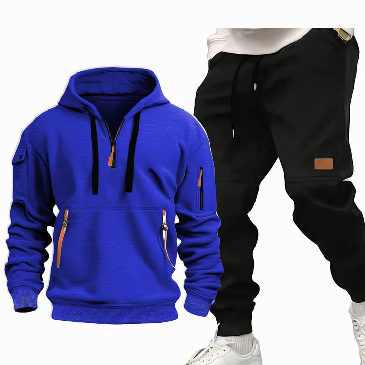 Herren Funktions-Hoodie och Joggingbyxor Set Mirla-Eva Jonsson