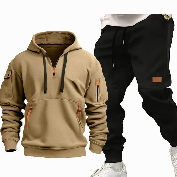 Herren Funktions-Hoodie och Joggingbyxor Set Mirla-Eva Jonsson