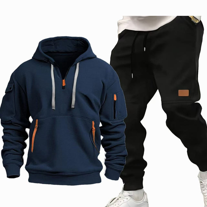 Herren Funktions-Hoodie och Joggingbyxor Set Mirla-Eva Jonsson
