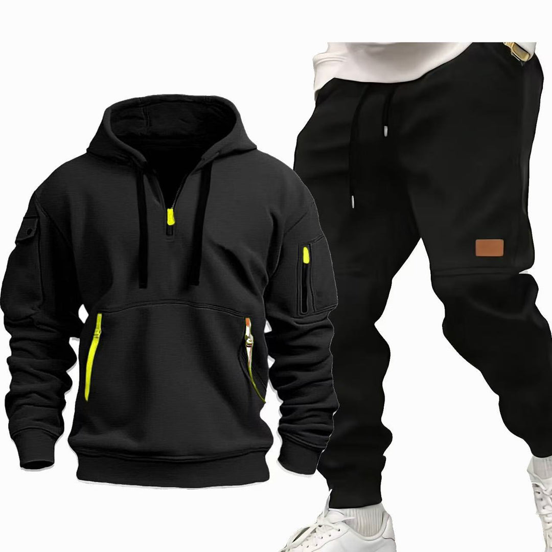 Herren Funktions-Hoodie och Joggingbyxor Set Mirla-Eva Jonsson