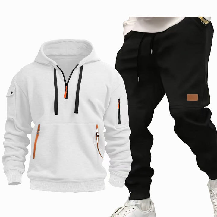 Herren Funktions-Hoodie och Joggingbyxor Set Mirla-Eva Jonsson