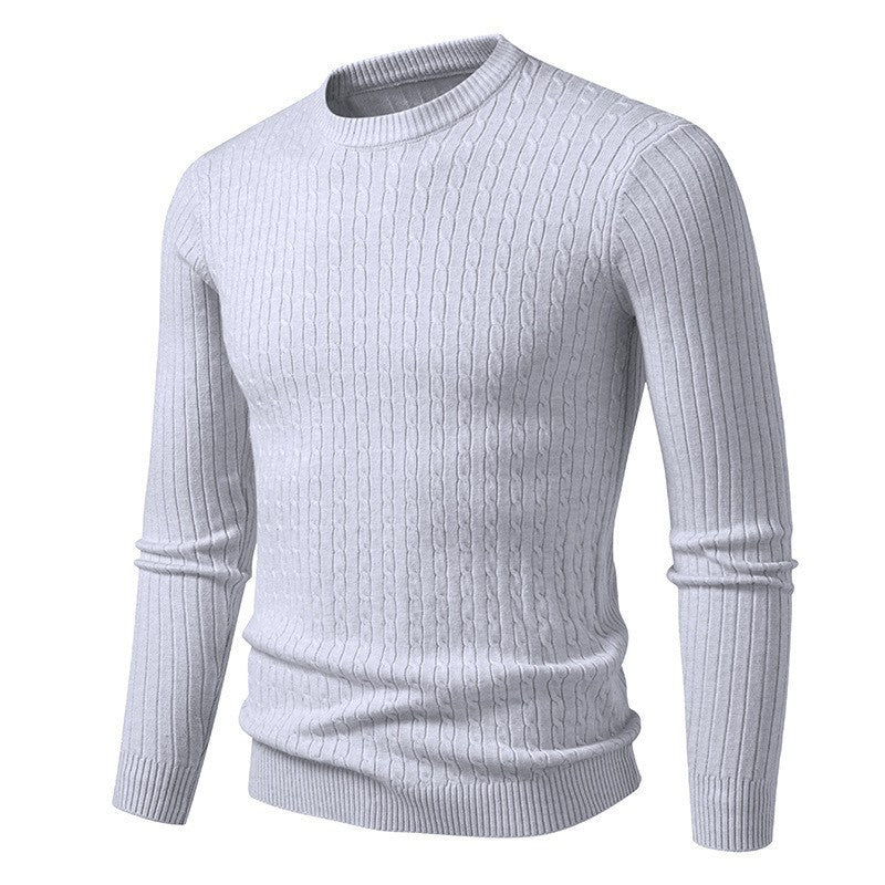 Herren Grobstrickpullover mit modernem Zopfmuster Mirla-Eva Jonsson