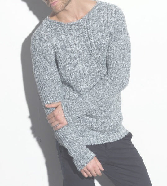 Herren Grobstrickpullover mit strukturiertem Zopfdesign und lässigem Rundhalsausschnitt Mirla-Eva Jonsson