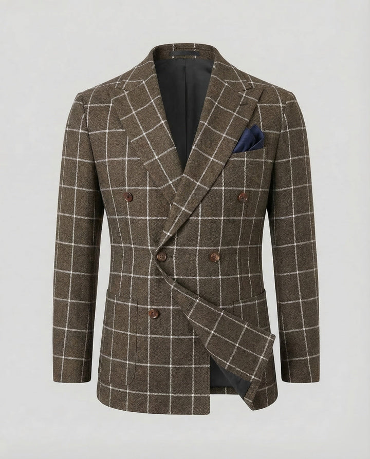 Herren Hahnentritt Blazer Klassisk-Eva Jonsson