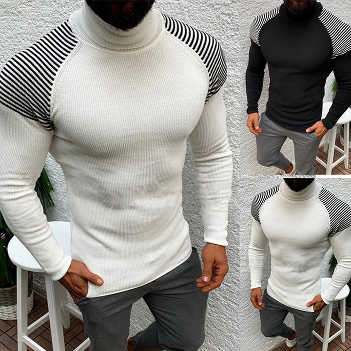 Herren Hochwertiger Funktionspullover mit modischem Stehkragen und strukturiertem Design Mirla-Eva Jonsson