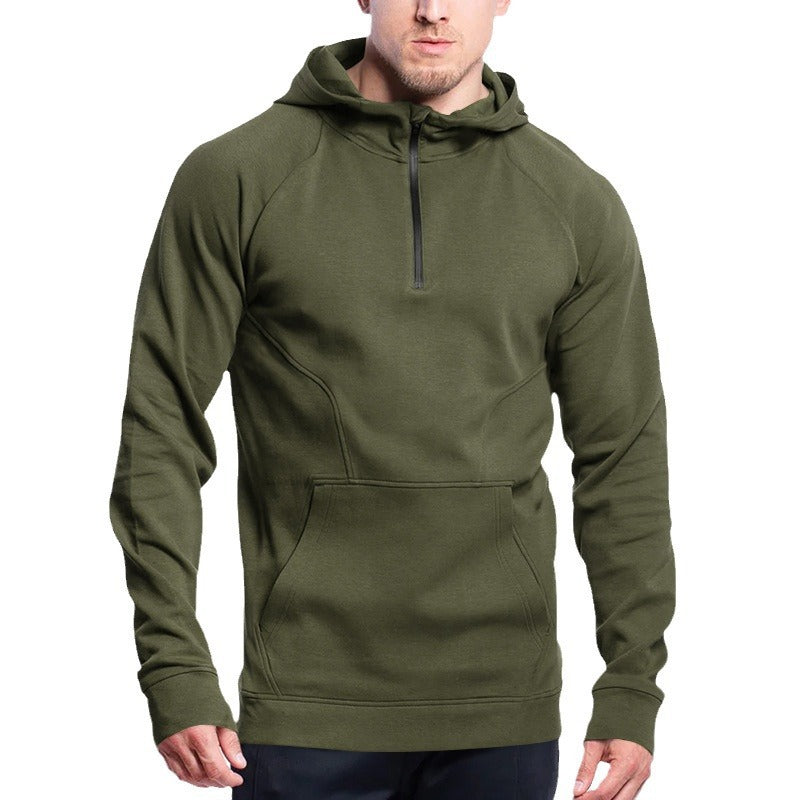 Herren Hoodie med halv dragkedja Mirla-Eva Jonsson