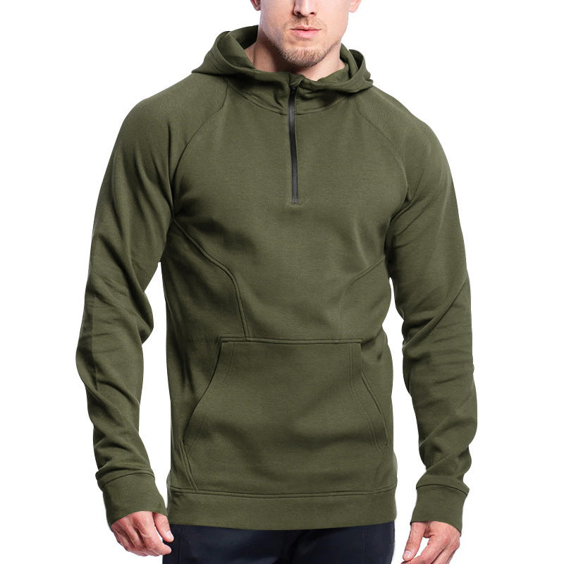 Herren Hoodie med halv dragkedja Mirla-Eva Jonsson