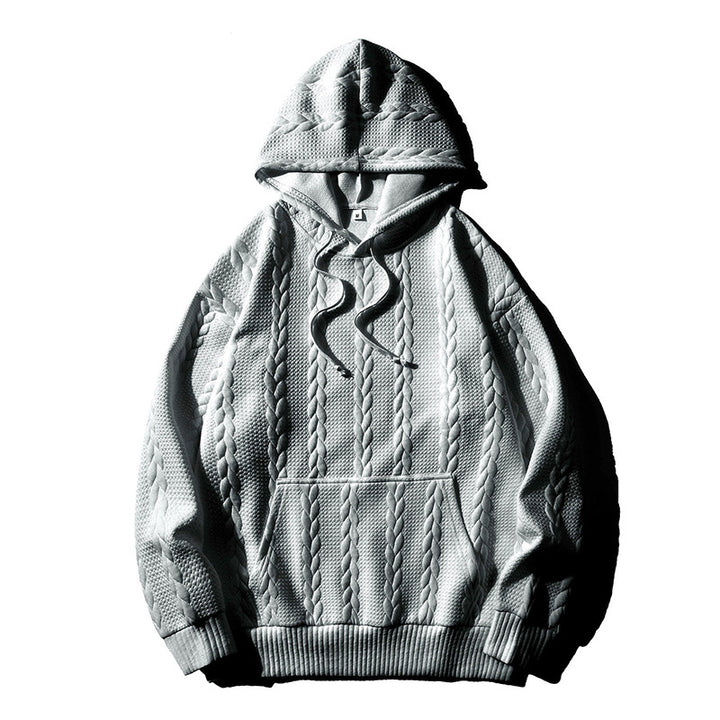 Herren Hoodie med strukturerat mönster Eva Jonsson-Eva Jonsson